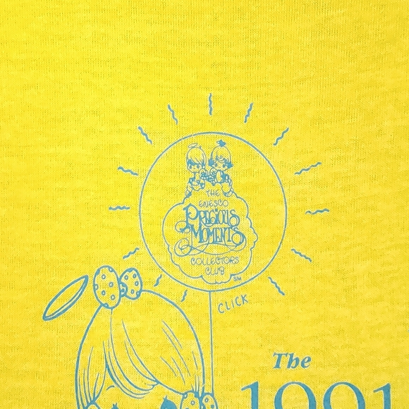 Vintage 90s Precious Moments Enesco Collector Convention Screen Stars T-shirt - Picture 4 of 10